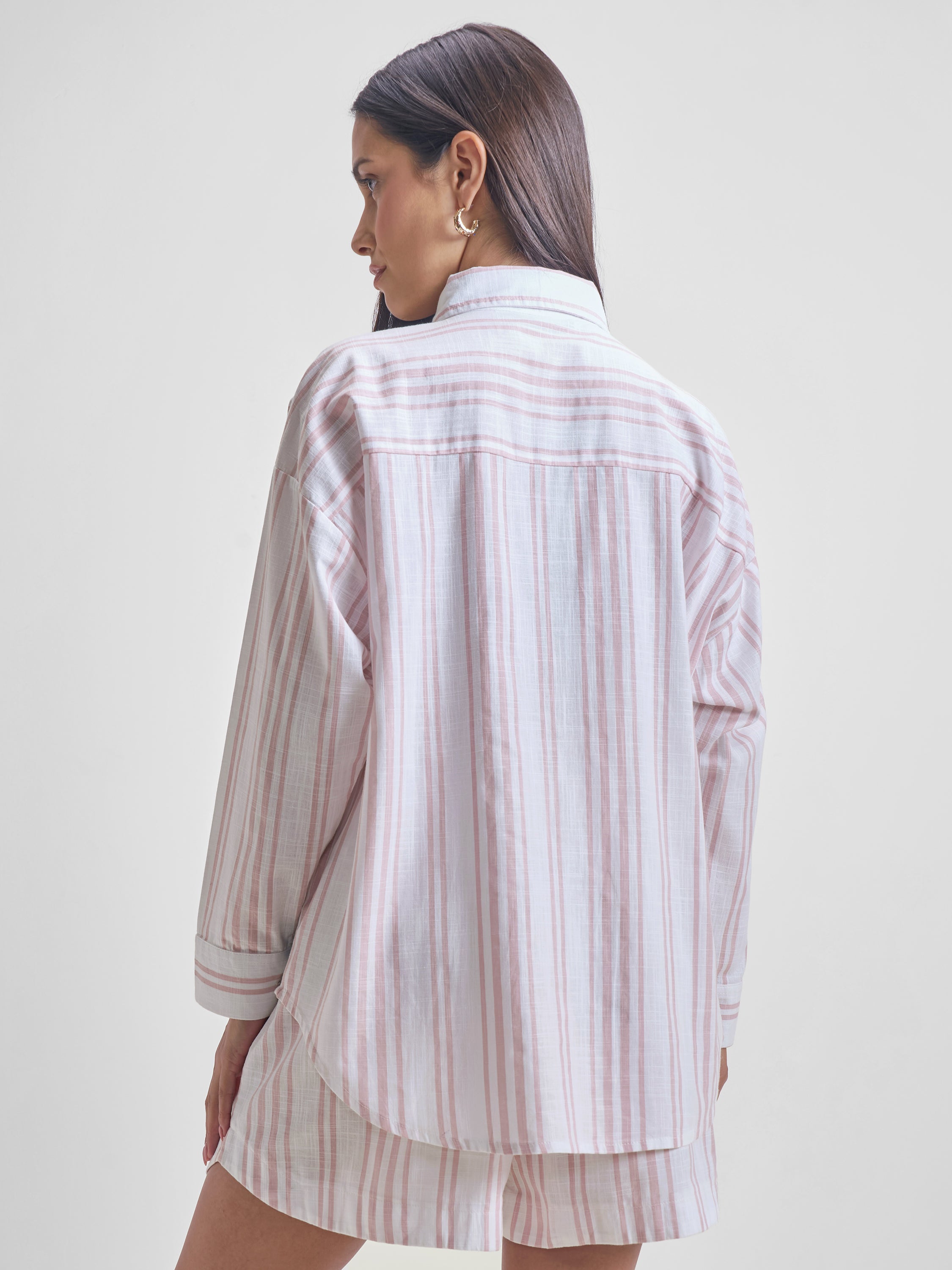 ESPYR By Tokyo Talkies Women White Shirt With Shorts Co-ords - White - Image 3