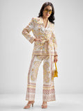 Chic By Tokyo Talkies Women Multi Blazer With Trouser Co-Ords - Multi - Image 1
