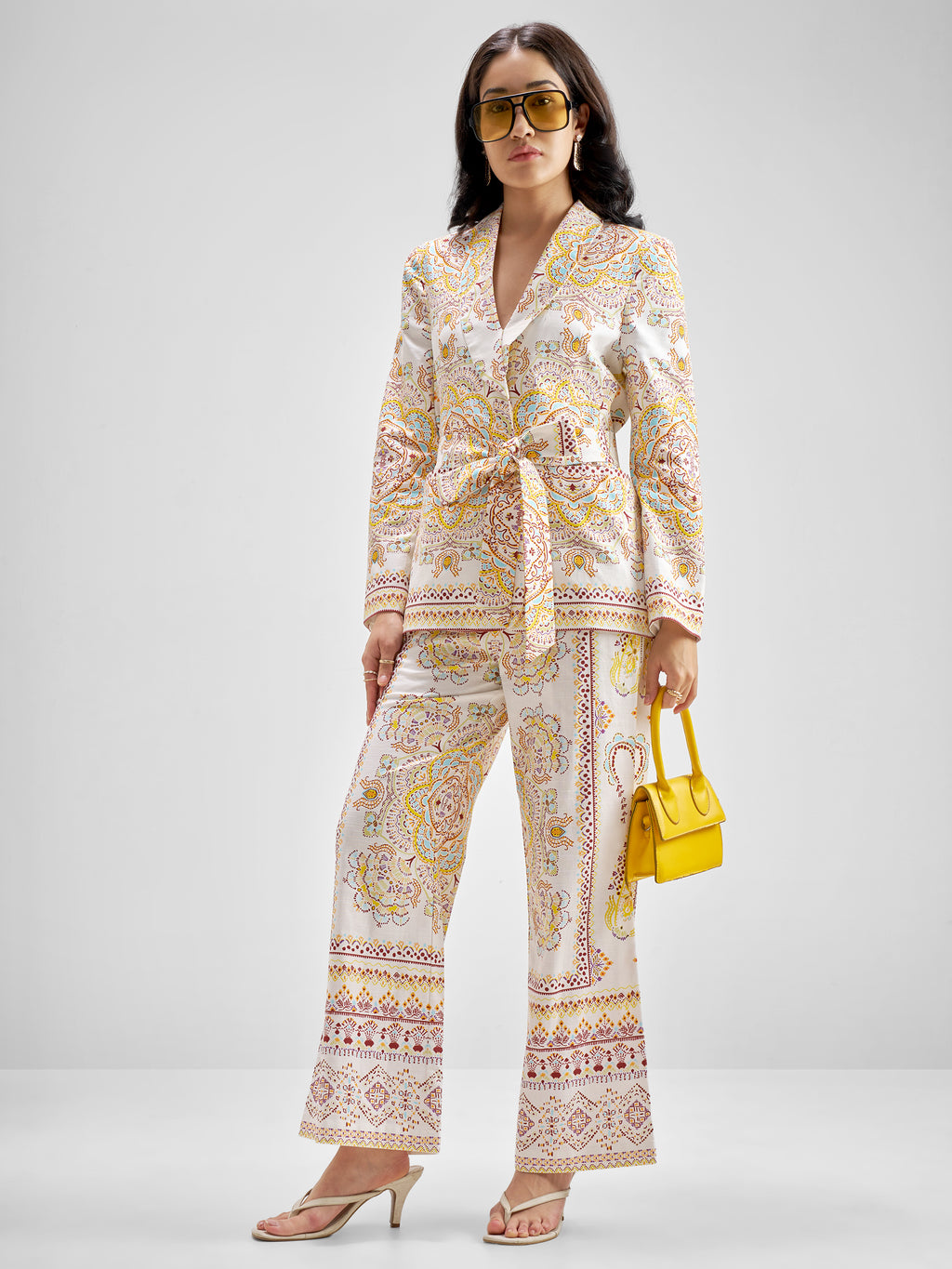 Chic By Tokyo Talkies Women Multi Blazer With Trouser Co-Ords - Multi - Image 2