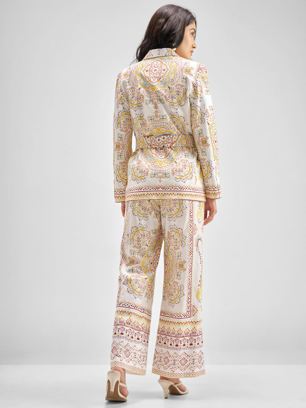Chic By Tokyo Talkies Women Multi Blazer With Trouser Co-Ords - Multi - Image 3