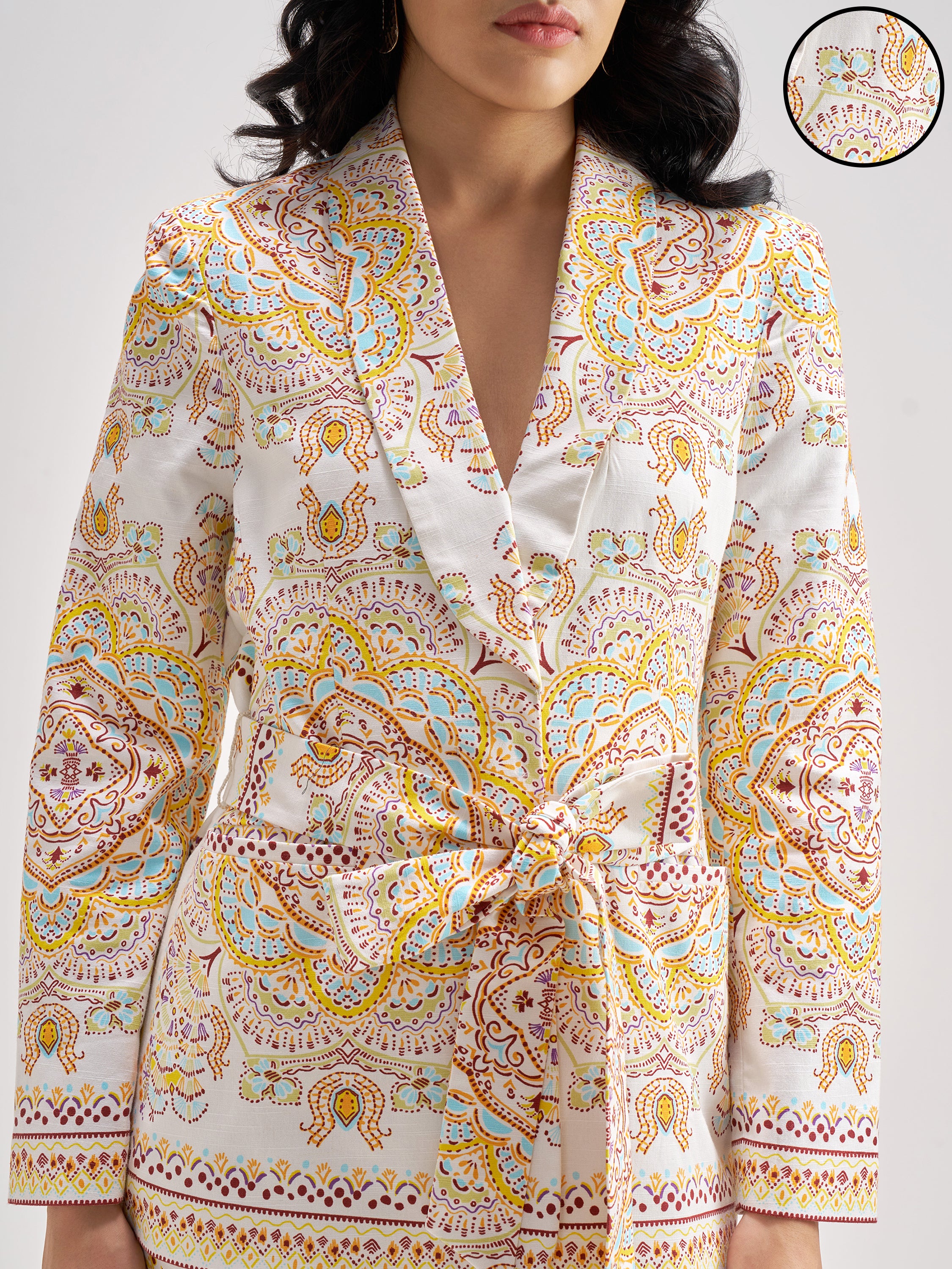 Chic By Tokyo Talkies Women Multi Blazer With Trouser Co-Ords - Multi - Image 5