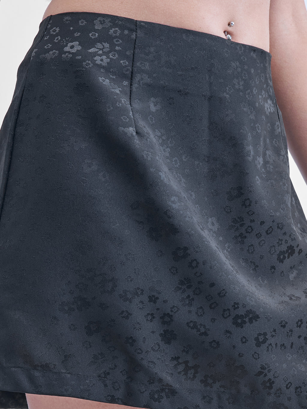 ESPYR By Tokyo Talkies Women Black Blazer With Skirt Co-Ords - Black - Image 8