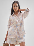 ESPYR By Tokyo Talkies Women Pink Shirt With Shorts Co-Ords - Pink - Image 1