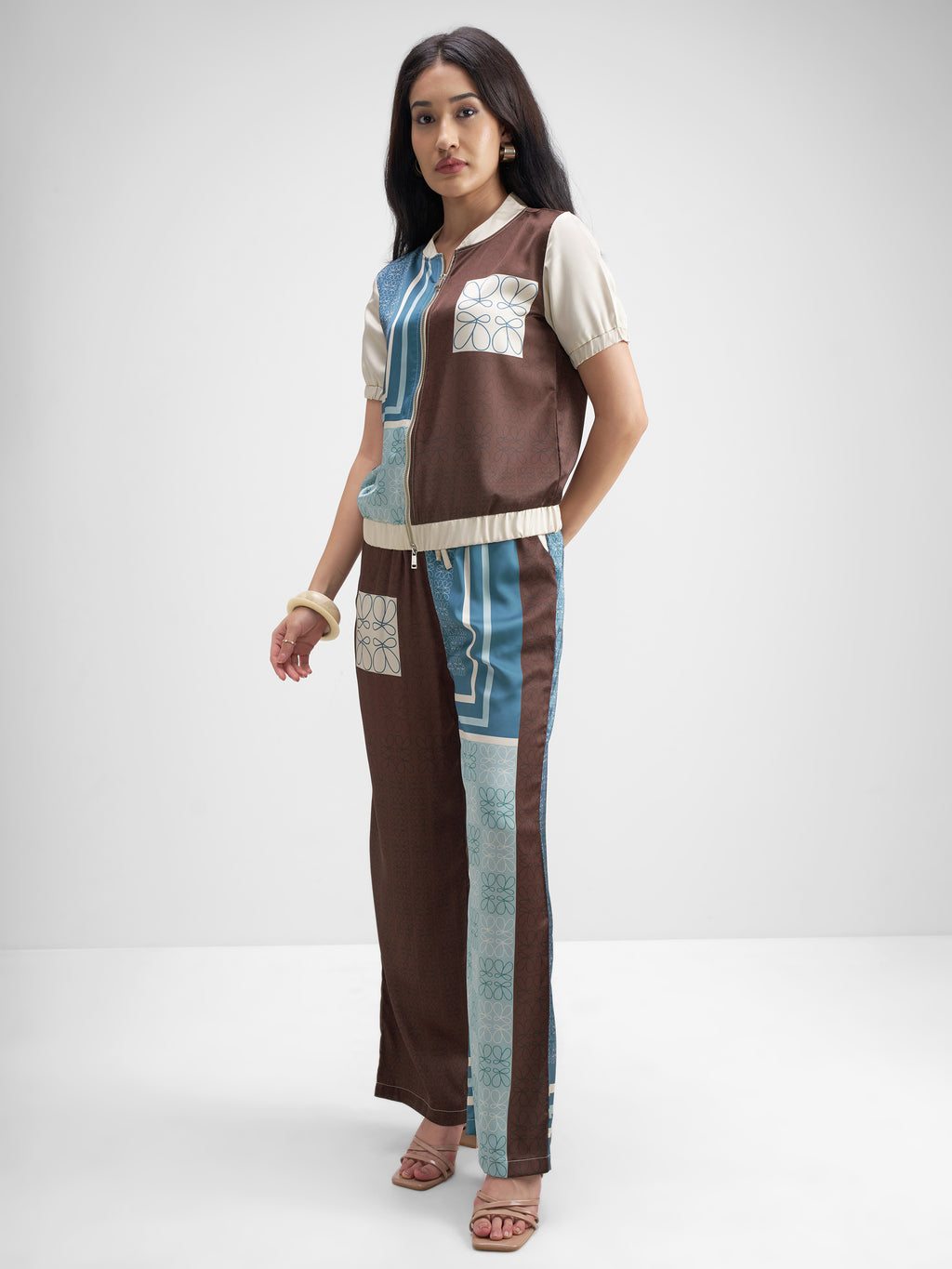 Tokyo Talkies Women Multi Top With Trouser Co-Ords - Multi - Image 2