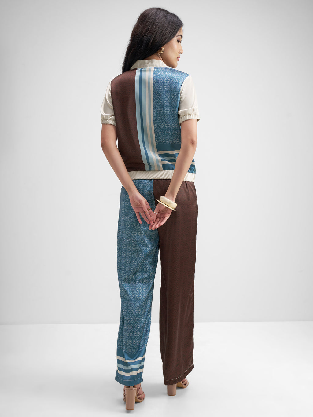 Tokyo Talkies Women Multi Top With Trouser Co-Ords - Multi - Image 3
