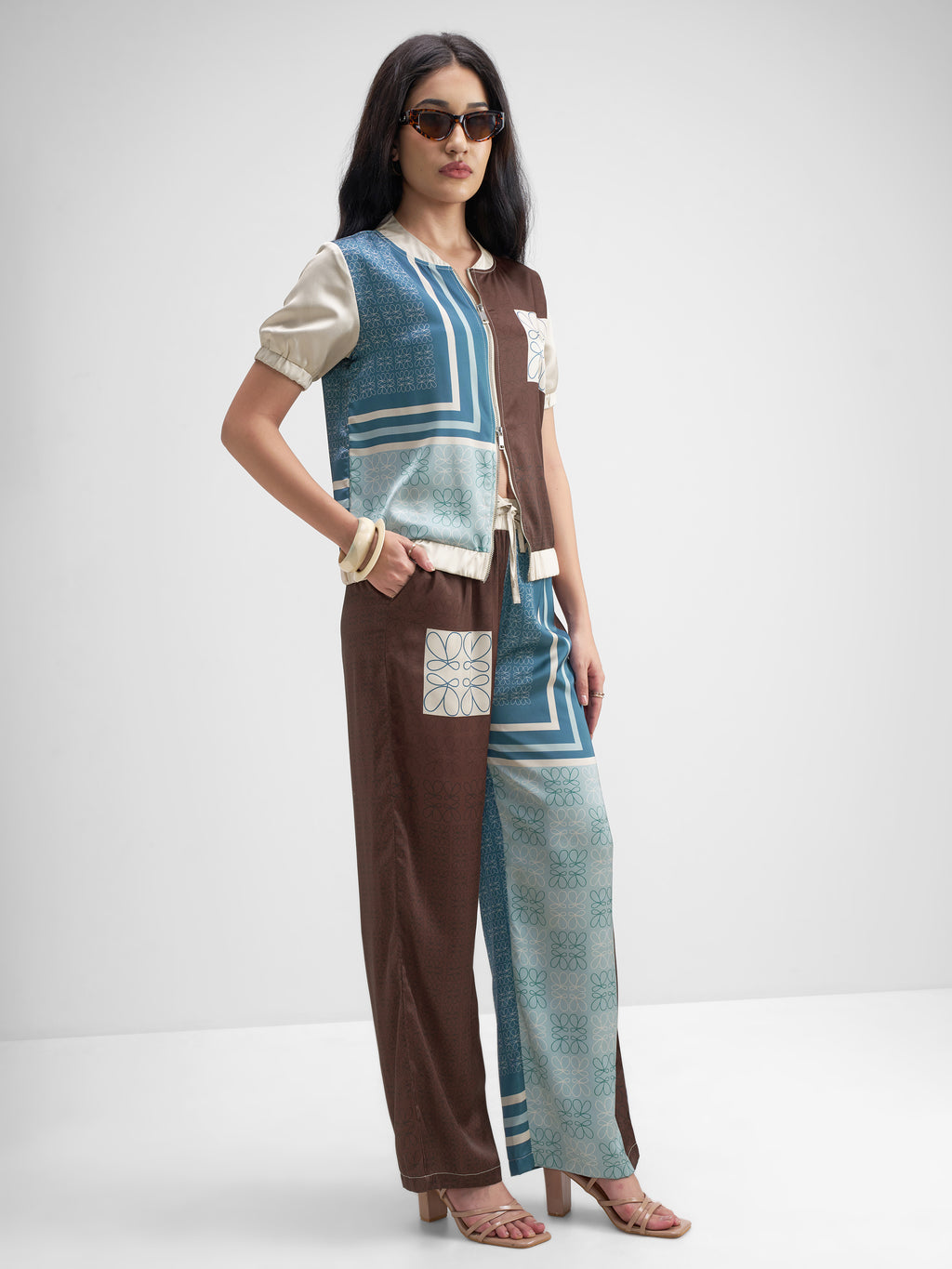 Tokyo Talkies Women Multi Top With Trouser Co-Ords - Multi - Image 4