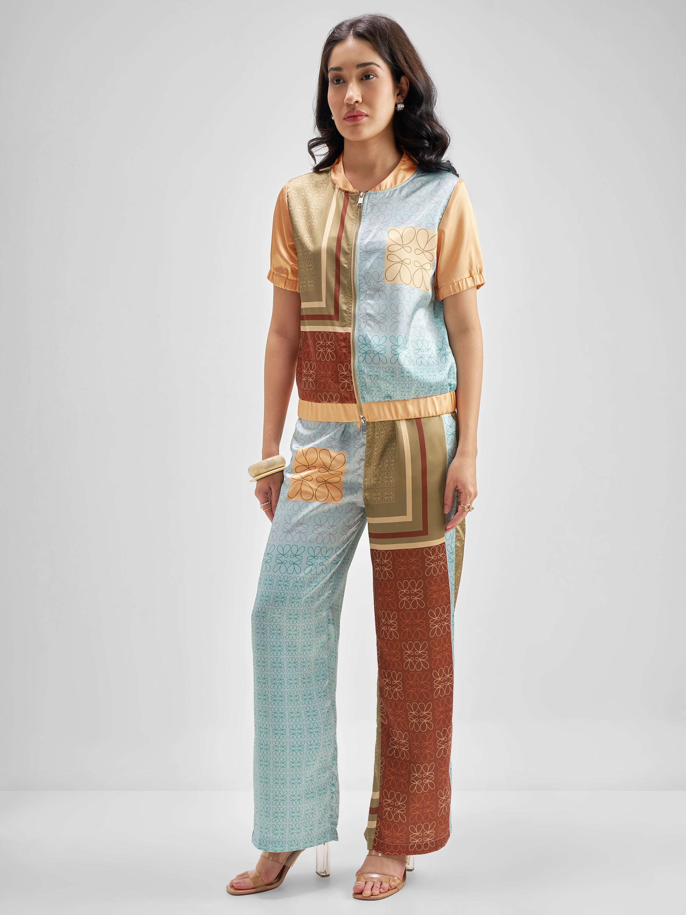 Tokyo Talkies Women Multi Top Trouser Co-Ords - Multi - Image 2
