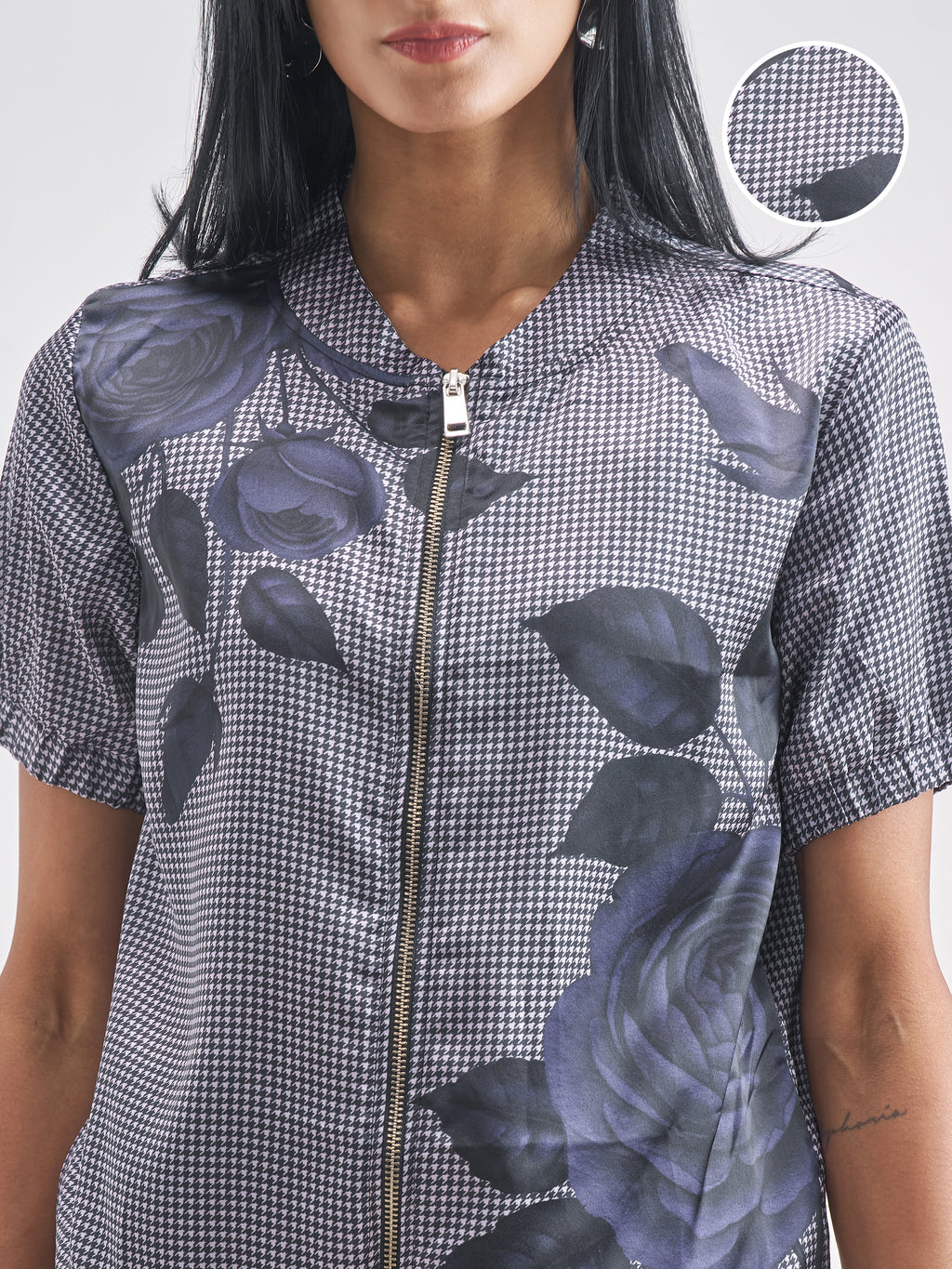 Tokyo Talkies Women Grey Shirt With Trouser Co-Ords - Grey - Image 5