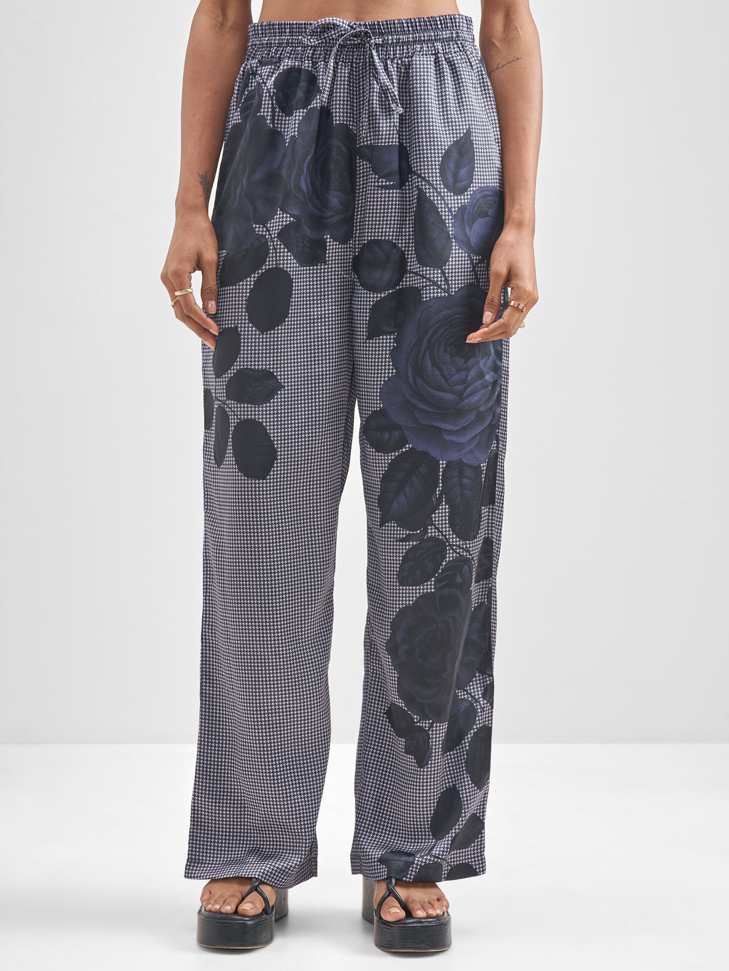 Tokyo Talkies Women Grey Shirt With Trouser Co-Ords - Grey - Image 6
