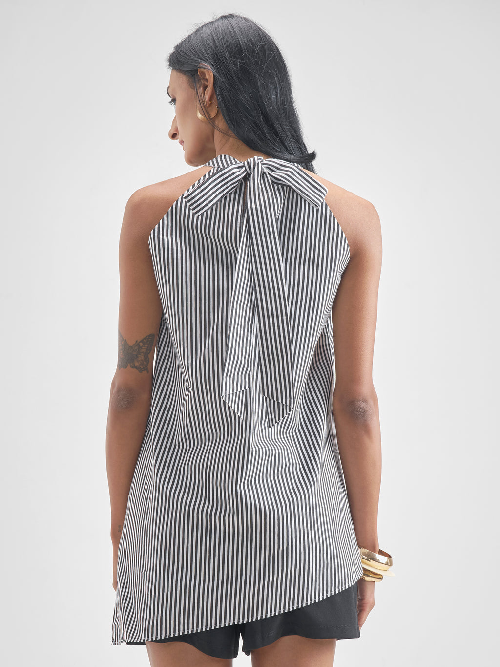Chic By Tokyo Talkies Women Black Top With Shorts Co-Ords - Black - Image 3
