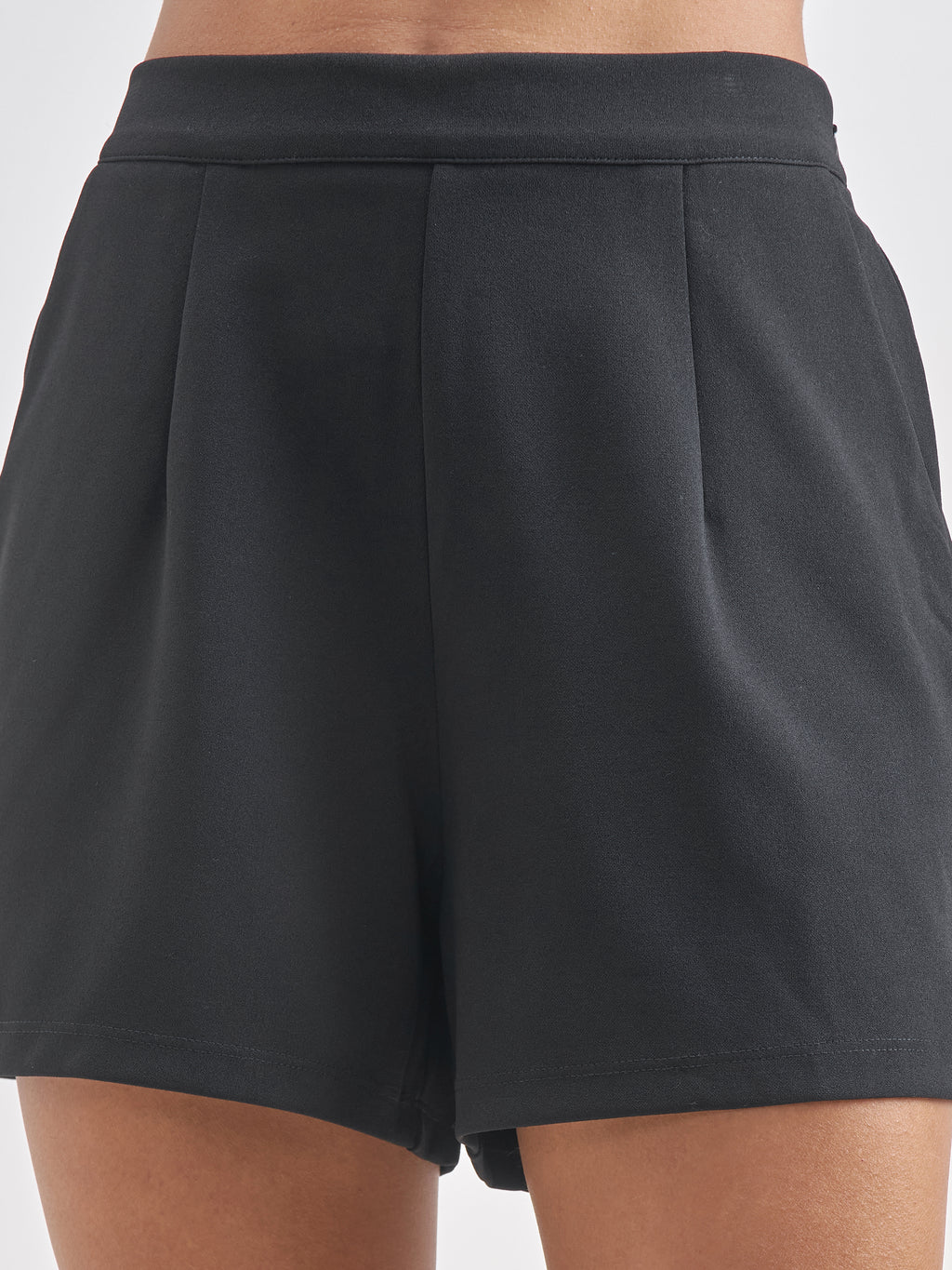 Chic By Tokyo Talkies Women Black Top With Shorts Co-Ords - Black - Image 7