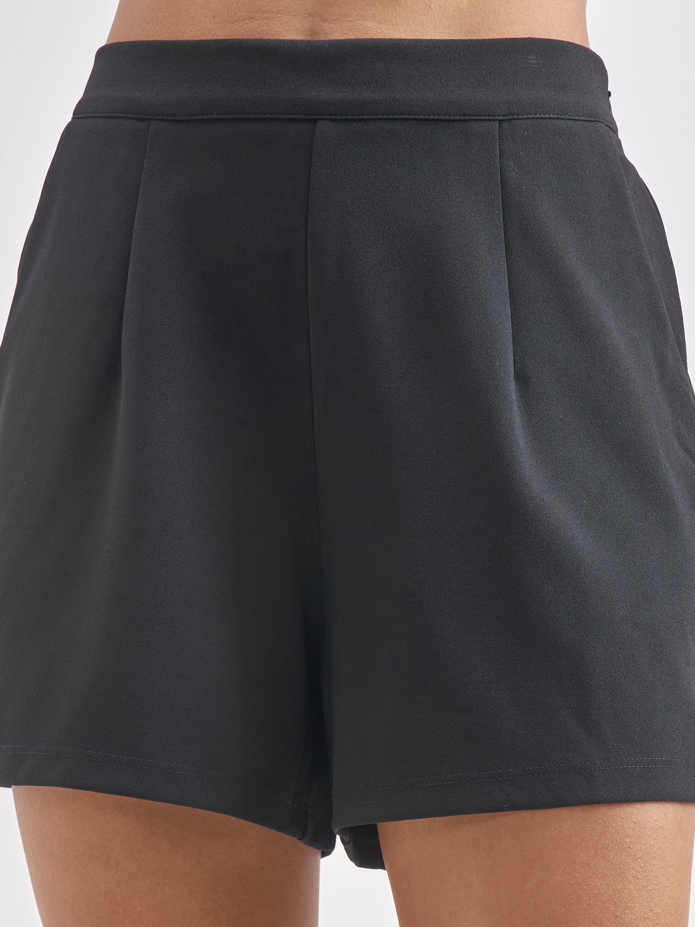 Chic By Tokyo Talkies Women Black Top With Shorts Co-Ords - Black - Image 7