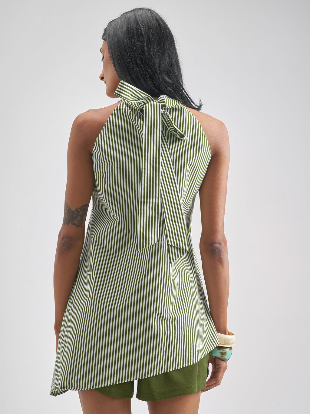 Chic By Tokyo Talkies Women Olive Top With Shorts Co-Ords - Olive - Image 3