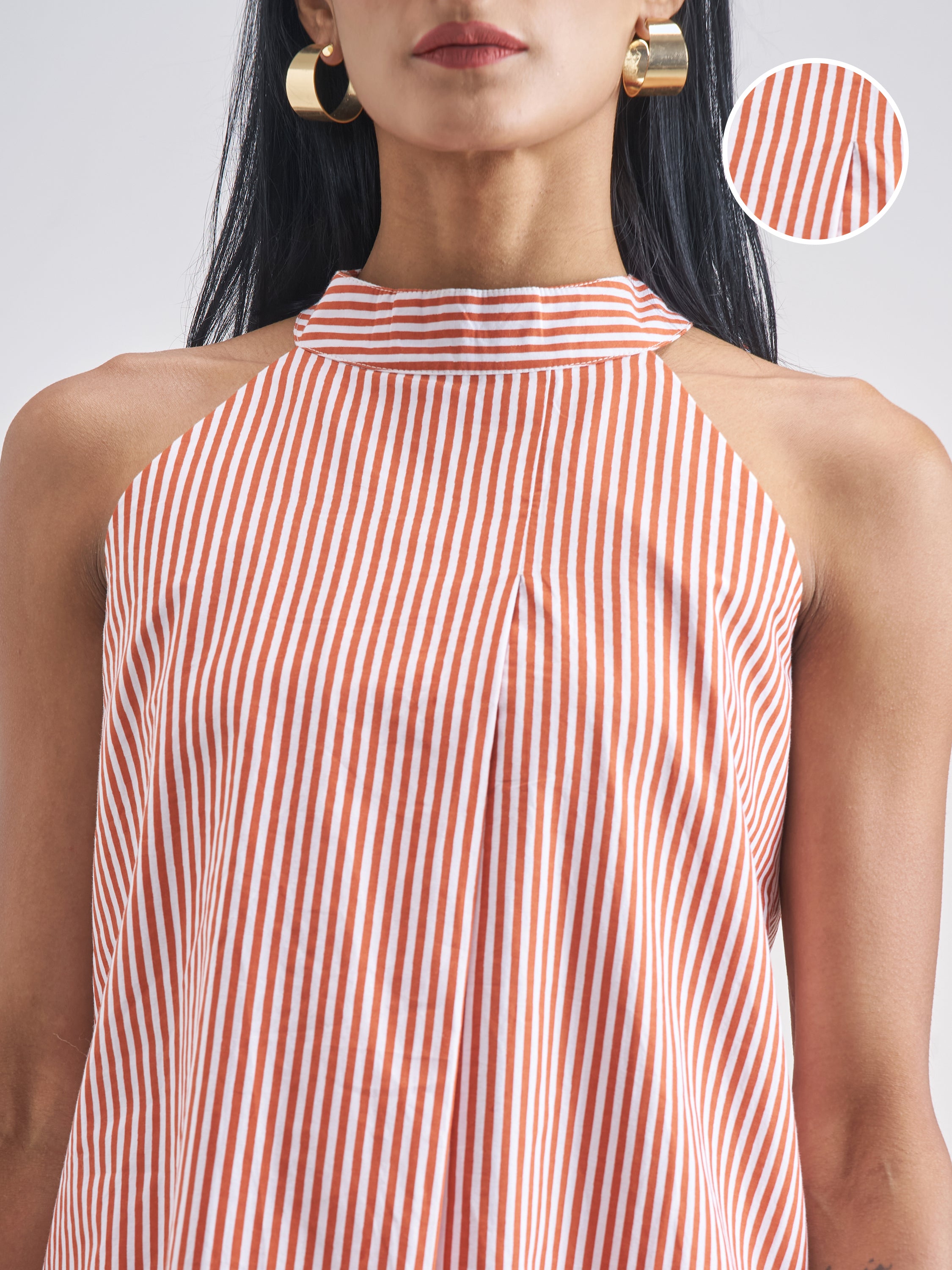 Chic By Tokyo Talkies Women Orange Top With Shorts Co-Ords - Orange - Image 5