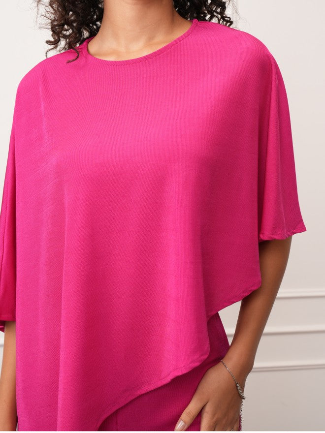 Tokyo Talkies Women Pink Top With Trouser - Pink - Image 4