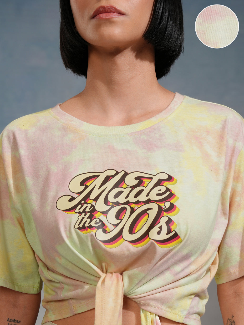 Tokyo Talkies Women Yellow Printed Regular Top - Yellow - Image 5