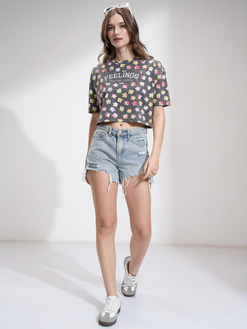 Tokyo Talkies Women Black Printed Regular Top - Black - Image 2