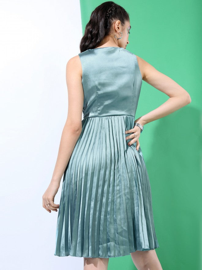 Tokyo Talkies Womens Wrap Midi Dress - Blue - Image 3