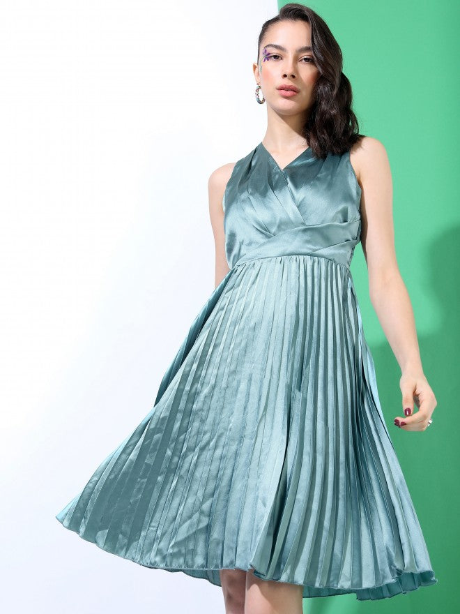 Tokyo Talkies Womens Wrap Midi Dress - Blue - Image 6