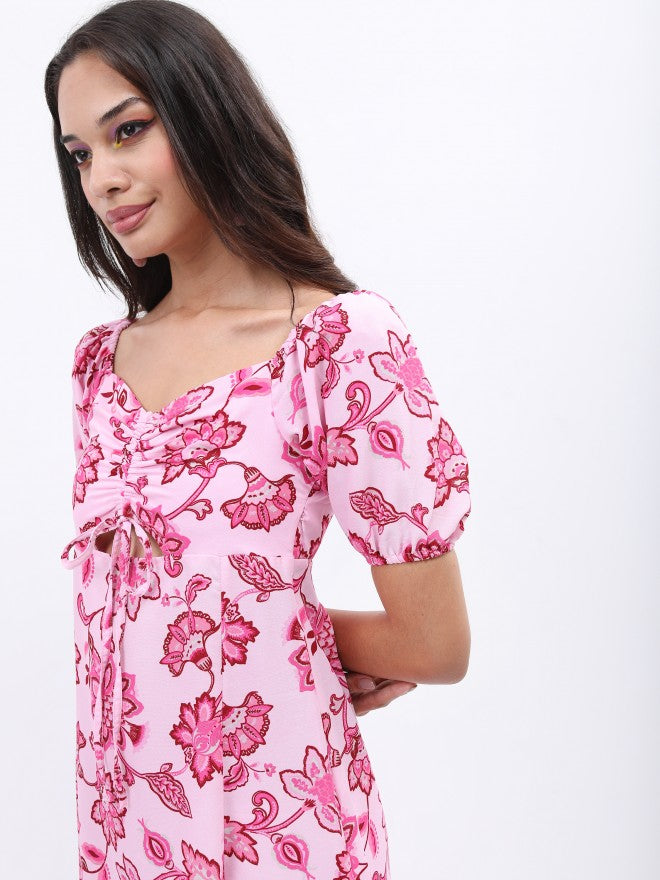 Tokyo Talkies Women White Printed Maxi Dress - White - Image 2
