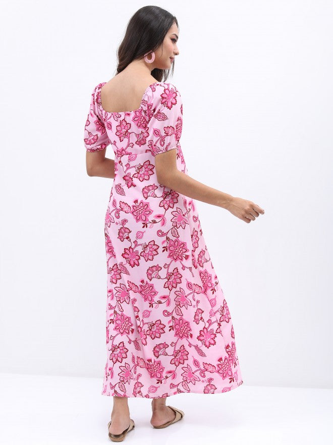 Tokyo Talkies Women White Printed Maxi Dress - White - Image 3