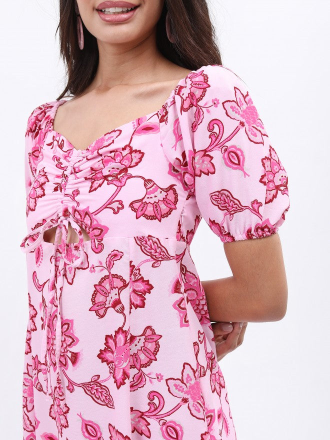 Tokyo Talkies Women White Printed Maxi Dress - White - Image 4