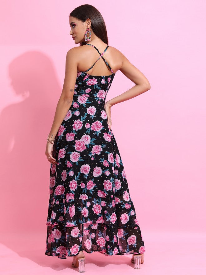 Tokyo Talkies Women Multi Printed Maxi Dress - Multi - Image 3