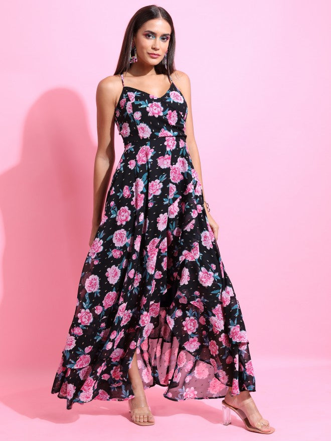 Tokyo Talkies Women Multi Printed Maxi Dress - Multi - Image 4