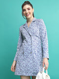 Tokyo Talkies Women Grey Printed Blazer Dress - Grey - Image 1