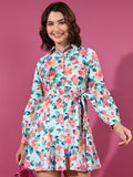 Tokyo Talkies Women Multi Printed Shirt Dress - Multi - Image 1