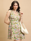 Tokyo Talkies Women Multi Printed Fit And Flare Dress - Multi - Image 1