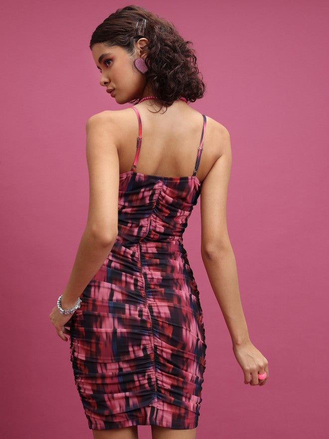 Tokyo Talkies Women Multi Printed Bodycon Dress - Multi - Image 3