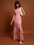Tokyo Talkies Women Pink Printed Maxi Dress - Pink - Image 1