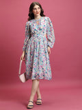 Tokyo Talkies Women Multi Printed A-Line Dress - Multi - Image 1