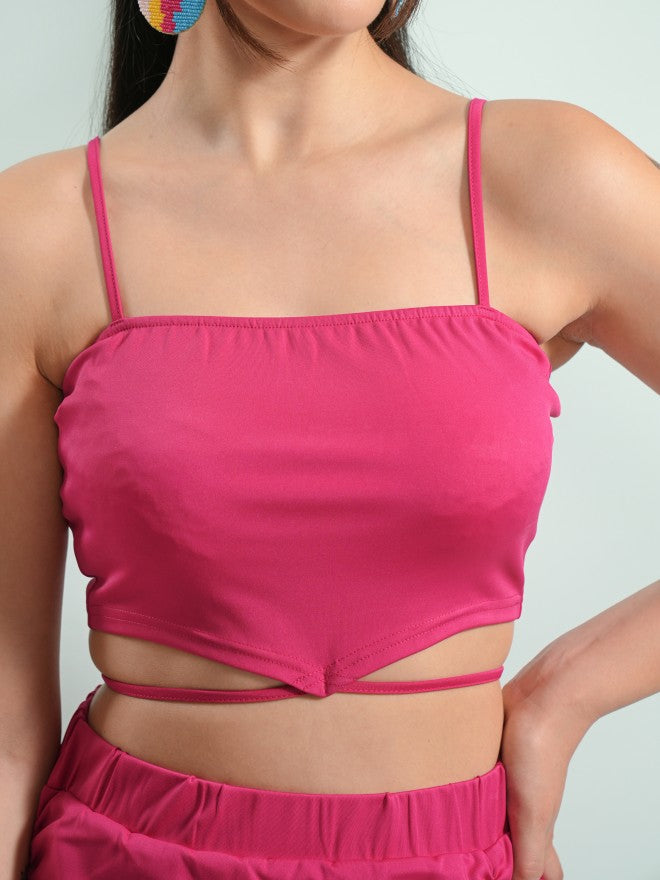 Tokyo Talkies Women Pink Solid Bodycon Dress - Pink - Image 5