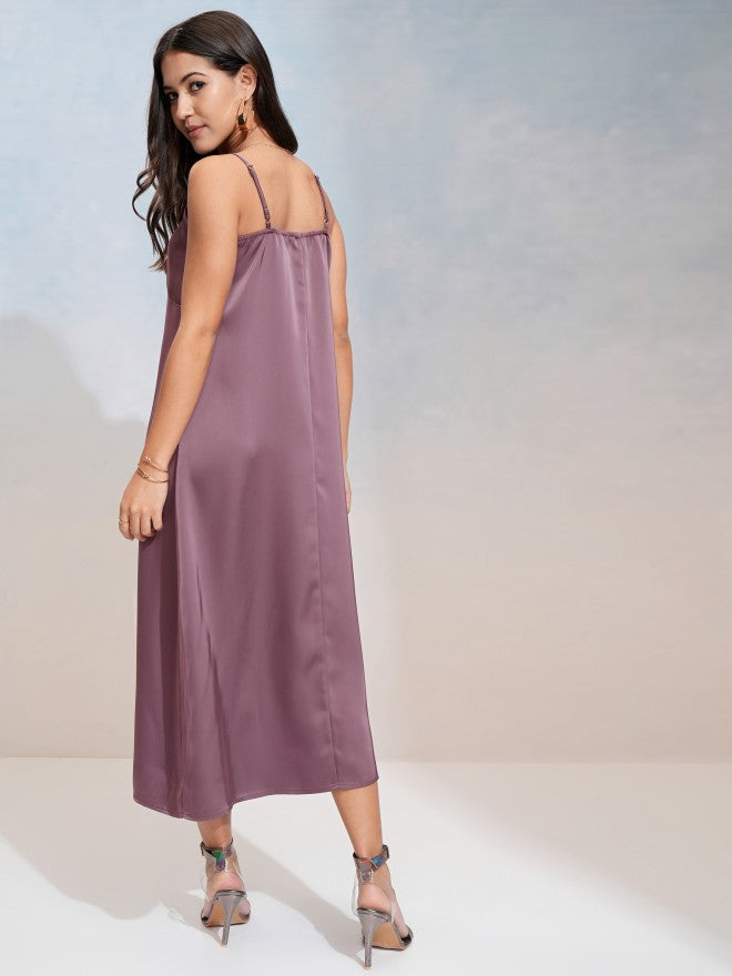 Tokyo Talkies Women Black Solid Maxi Dress - Black - Image 3