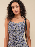 Tokyo Talkies Women Black Printed A-Line Dress - Black - Image 1