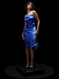 Tokyo Talkies Women Blue Solid Sheath Dress - Blue - Image 1