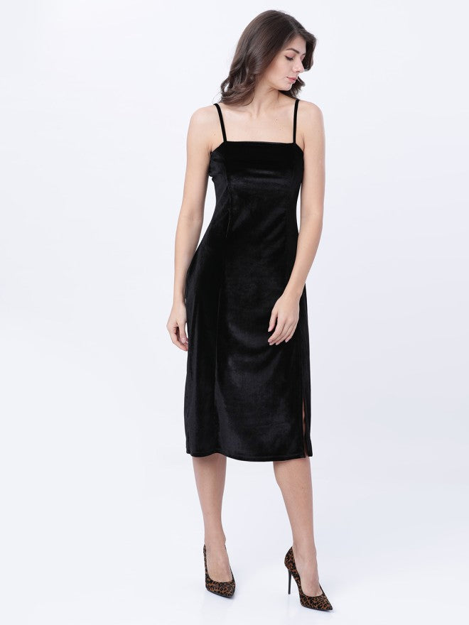 Tokyo Talkies Women Black Solid Bodycon Dress - Black - Image 4