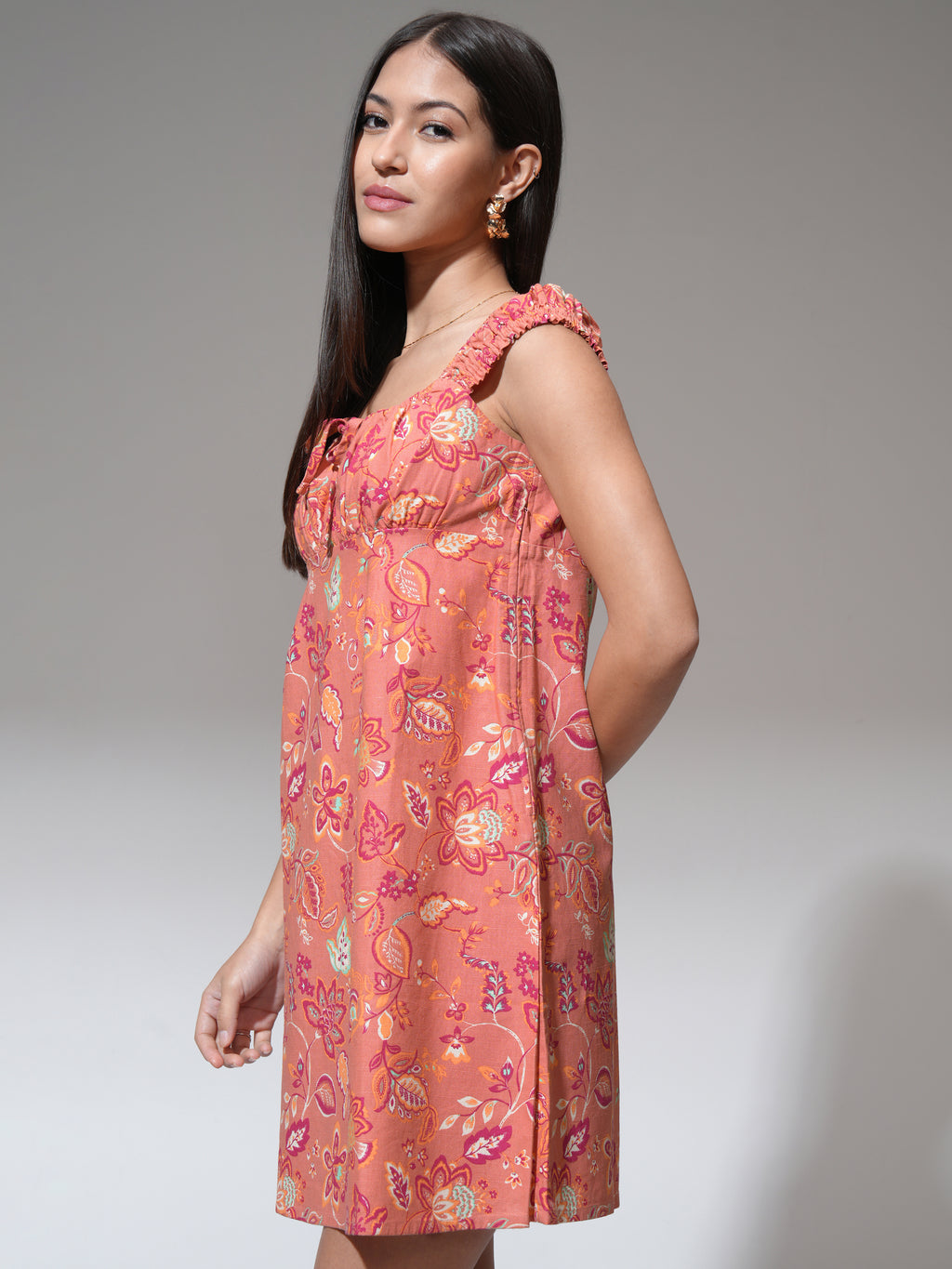 Tokyo Talkies Women Rust Printed Sheath Dress - Rust - Image 4