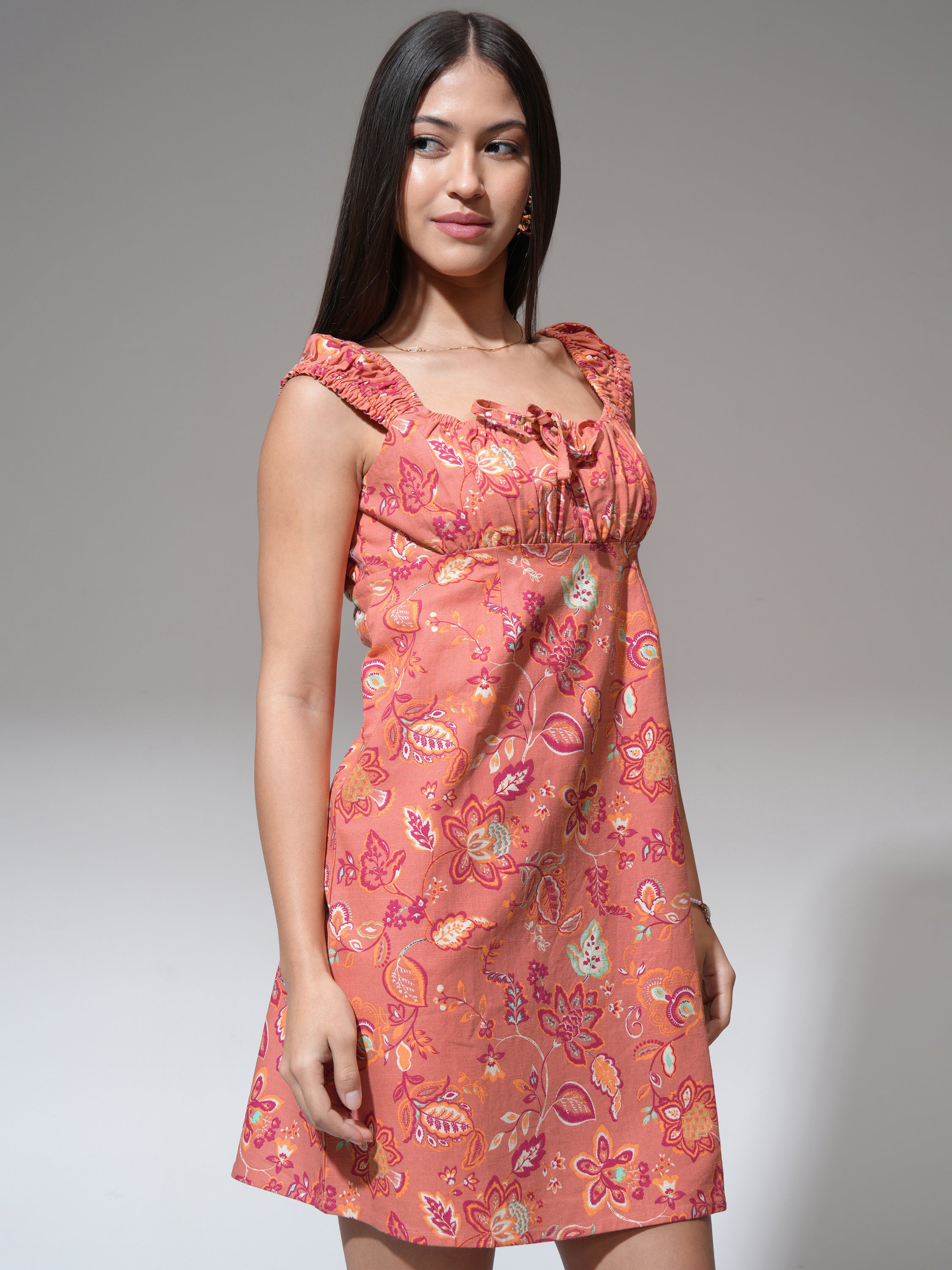 Tokyo Talkies Women Rust Printed Sheath Dress - Rust - Image 6