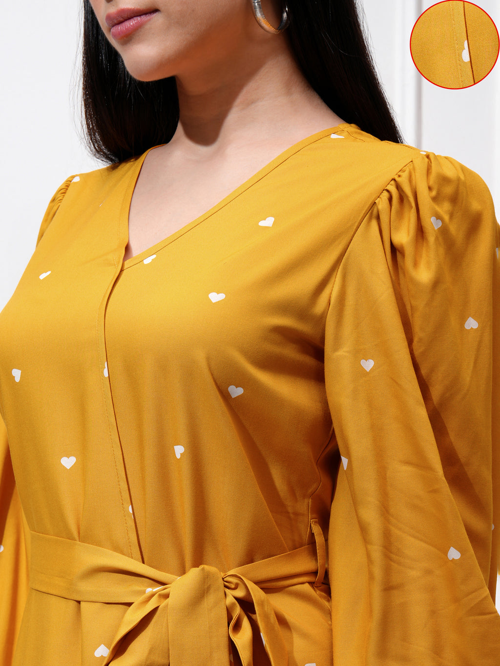 Tokyo Talkies Women Mustard Printed Maxi Dress - Mustard - Image 5