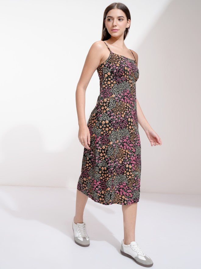 Tokyo Talkies Women Black Printed Maxi Dress - Black - Image 6
