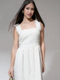Tokyo Talkies Women White Printed Fit and Flare Dress - White - Image 1
