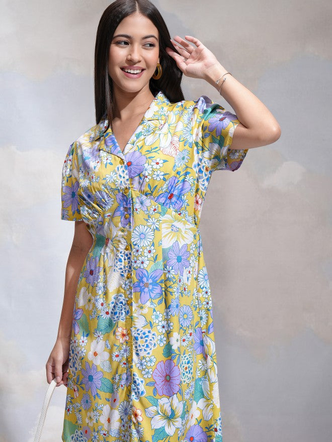 Tokyo Talkies Women Multi Printed Shirt Dress - Multi - Image 1