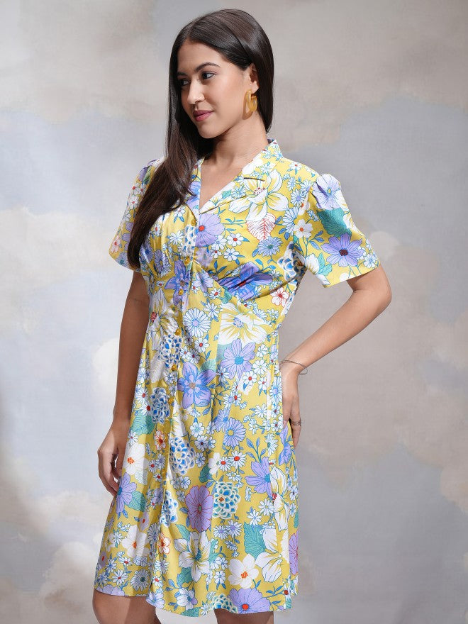 Tokyo Talkies Women Multi Printed Shirt Dress - Multi - Image 4