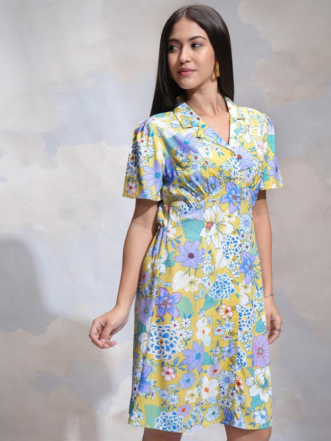 Tokyo Talkies Women Multi Printed Shirt Dress - Multi - Image 6