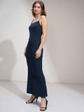 Tokyo Talkies Women Teal Solid Bodycon Dress - Teal - Image 1