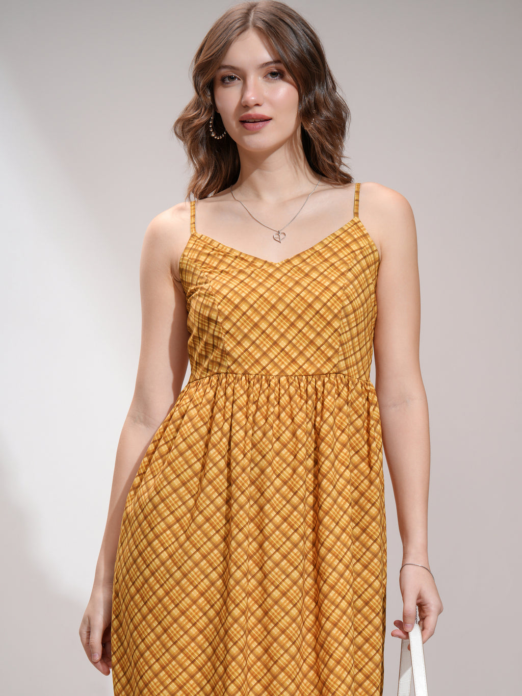 Tokyo Talkies Women Yellow Printed Maxi Dress - Yellow - Image 1