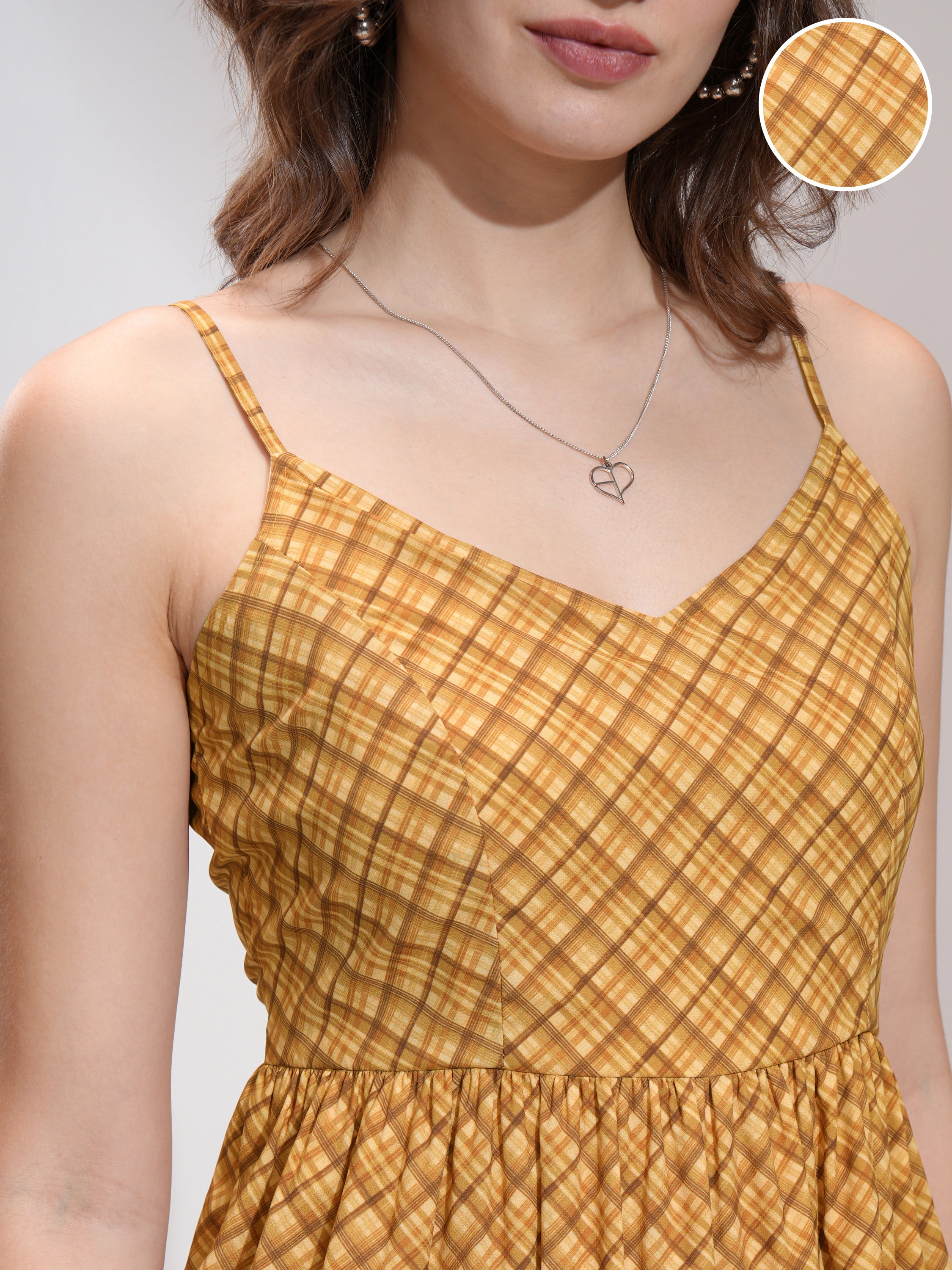 Tokyo Talkies Women Yellow Printed Maxi Dress - Yellow - Image 5